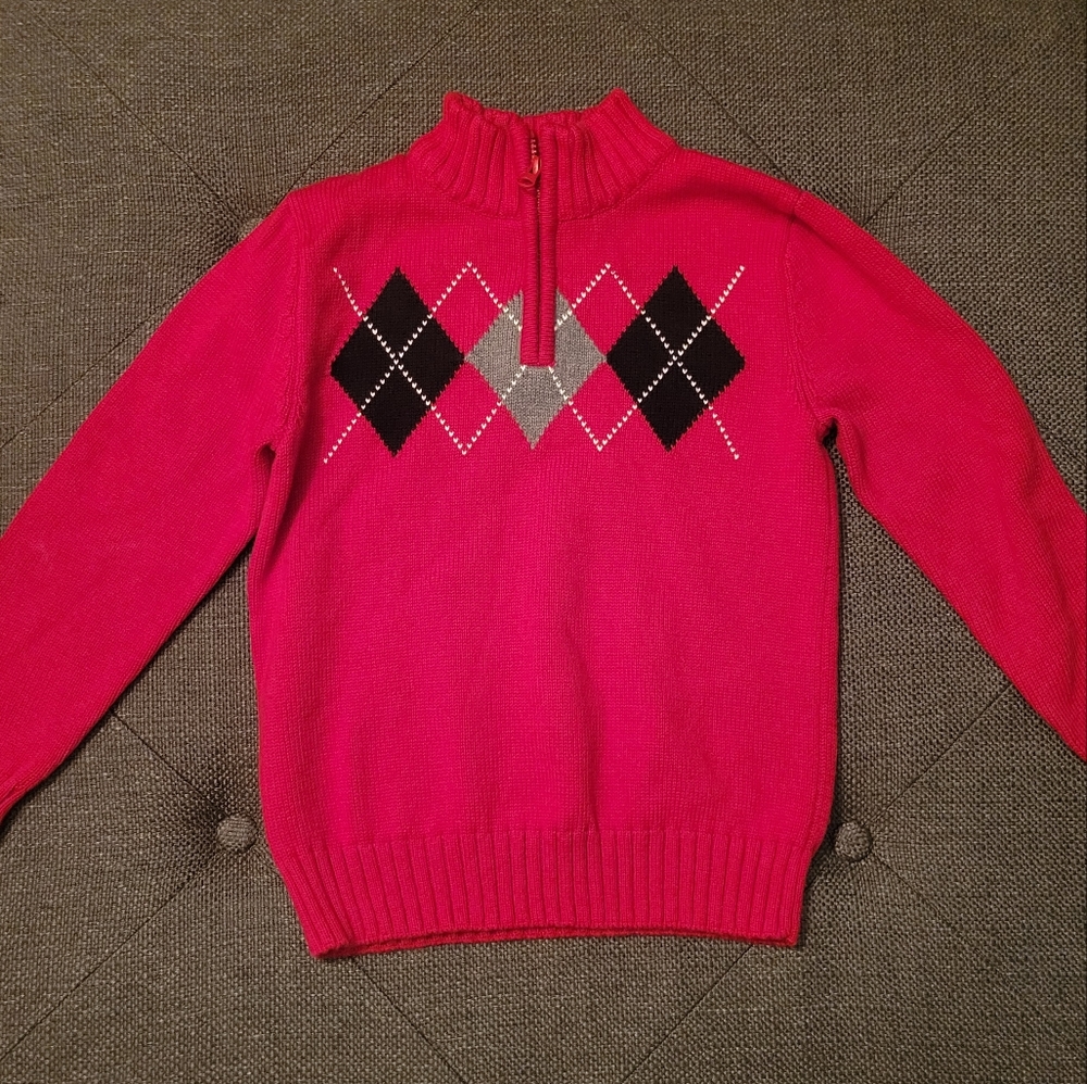 Crazy 8 Boys Red 1/4 Zip Sweater